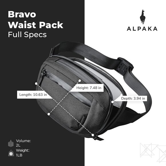 ALPAKA Bravo Waist Pack – Black – Authentic – Excellent Condition - Picture 5 of 8
